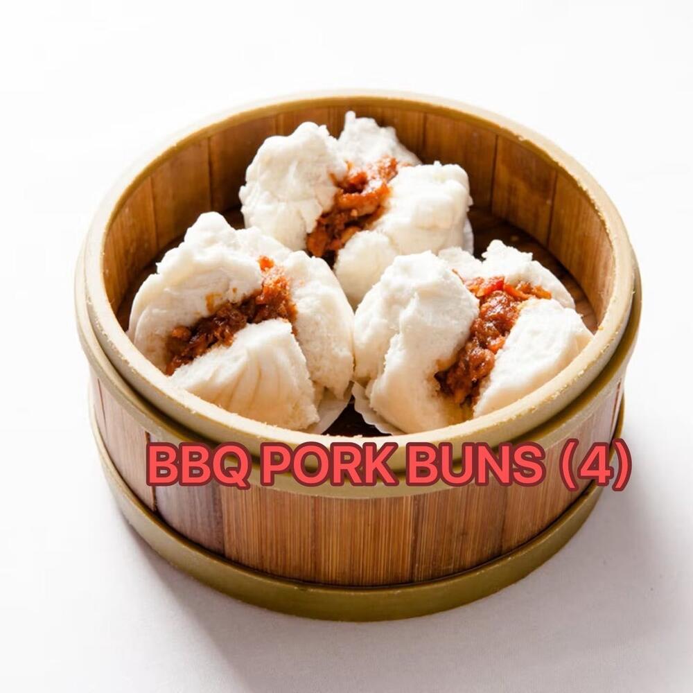 NEW BBQ Pork buns ( 4  )