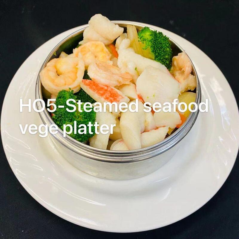 HO5-Steamed Seafood Vegetable Platter